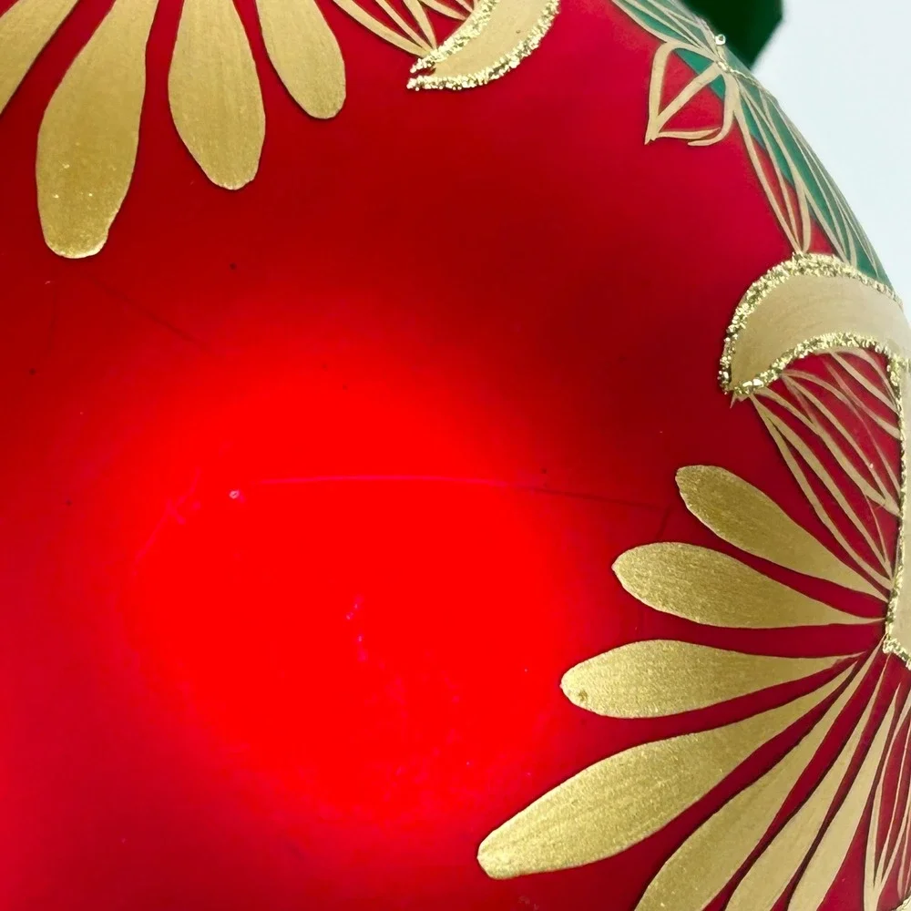 WATERFORD Holiday Heirlooms Peacock Grande/Matte Globe Ornament Ltd Edi' 124808